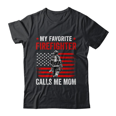 My Favorite Firefighter Calls Me Mom USA Flag Mother Shirt & Hoodie | siriusteestore