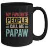 My Favorite People Call Me Papaw Funny Father Day Vintage Mug | siriusteestore