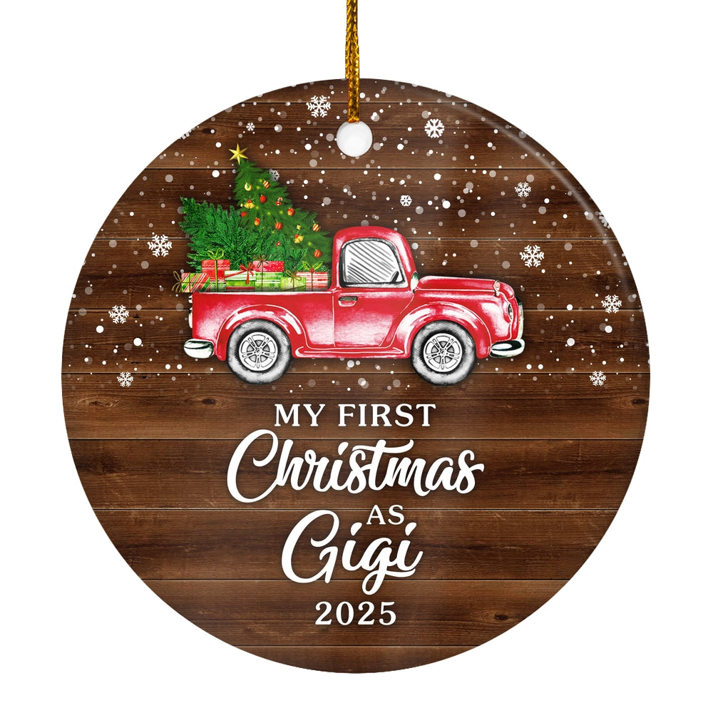 My First Christmas As Gigi Ornament 2024 New Gigi Decoration Christmas Tree Ornament | siriusteestore