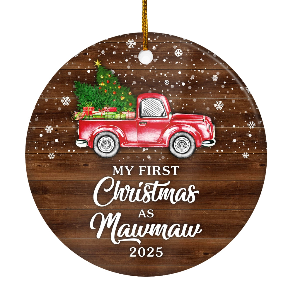 My First Christmas As Mawmaw Ornament 2024 New Mawmaw Decoration Christmas Tree Ornament | siriusteestore