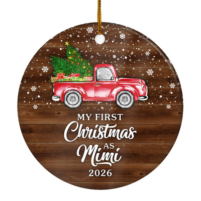 My First Christmas As Mimi Ornament 2025 New Mimi Decoration Christmas Tree Ornament | siriusteestore