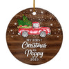My First Christmas As Poppy Ornament 2024 New Poppy Decoration Christmas Tree Ornament | siriusteestore