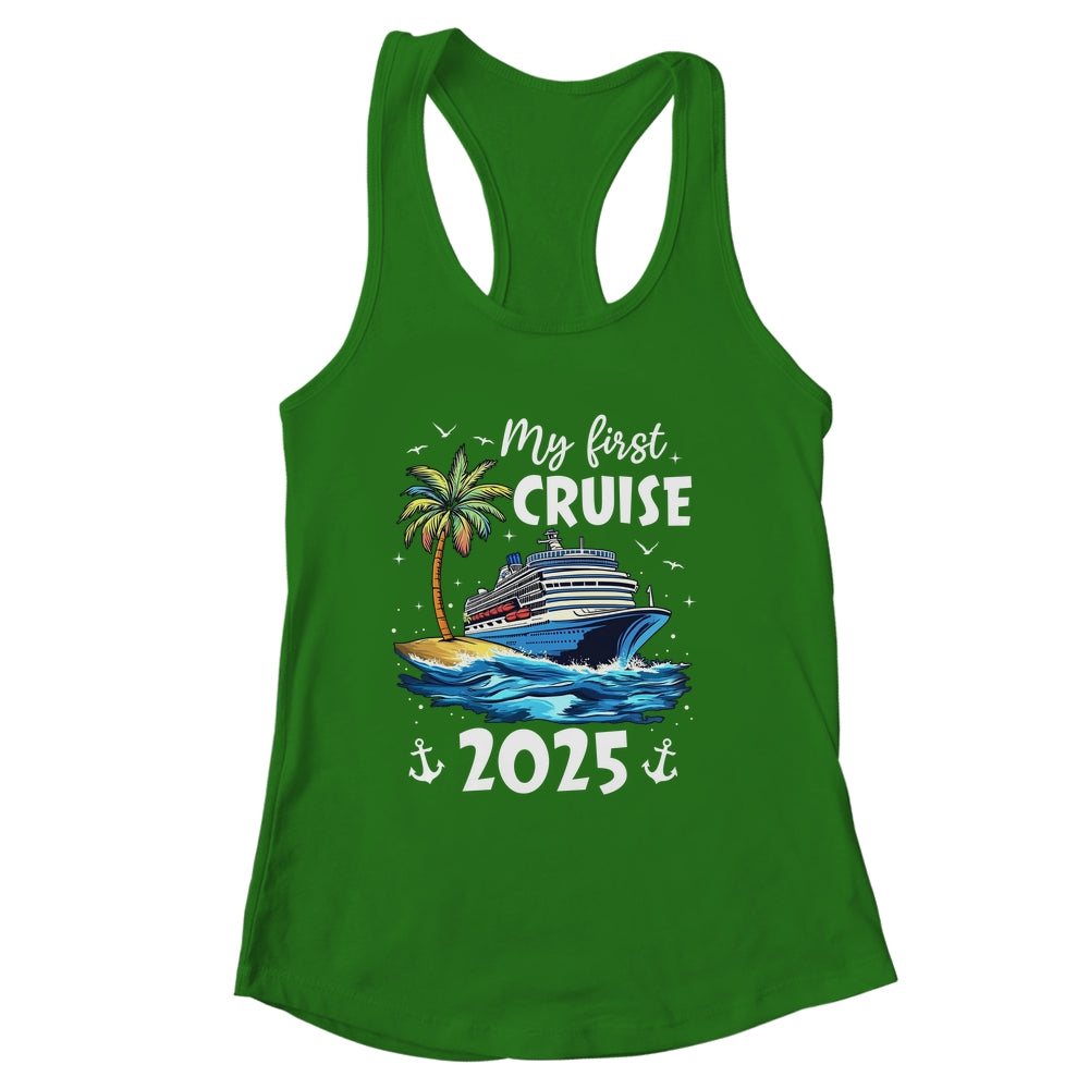My First Cruise 2025 Funny First Time Cruise Vacation 2025 Shirt & Tank Top | siriusteestore
