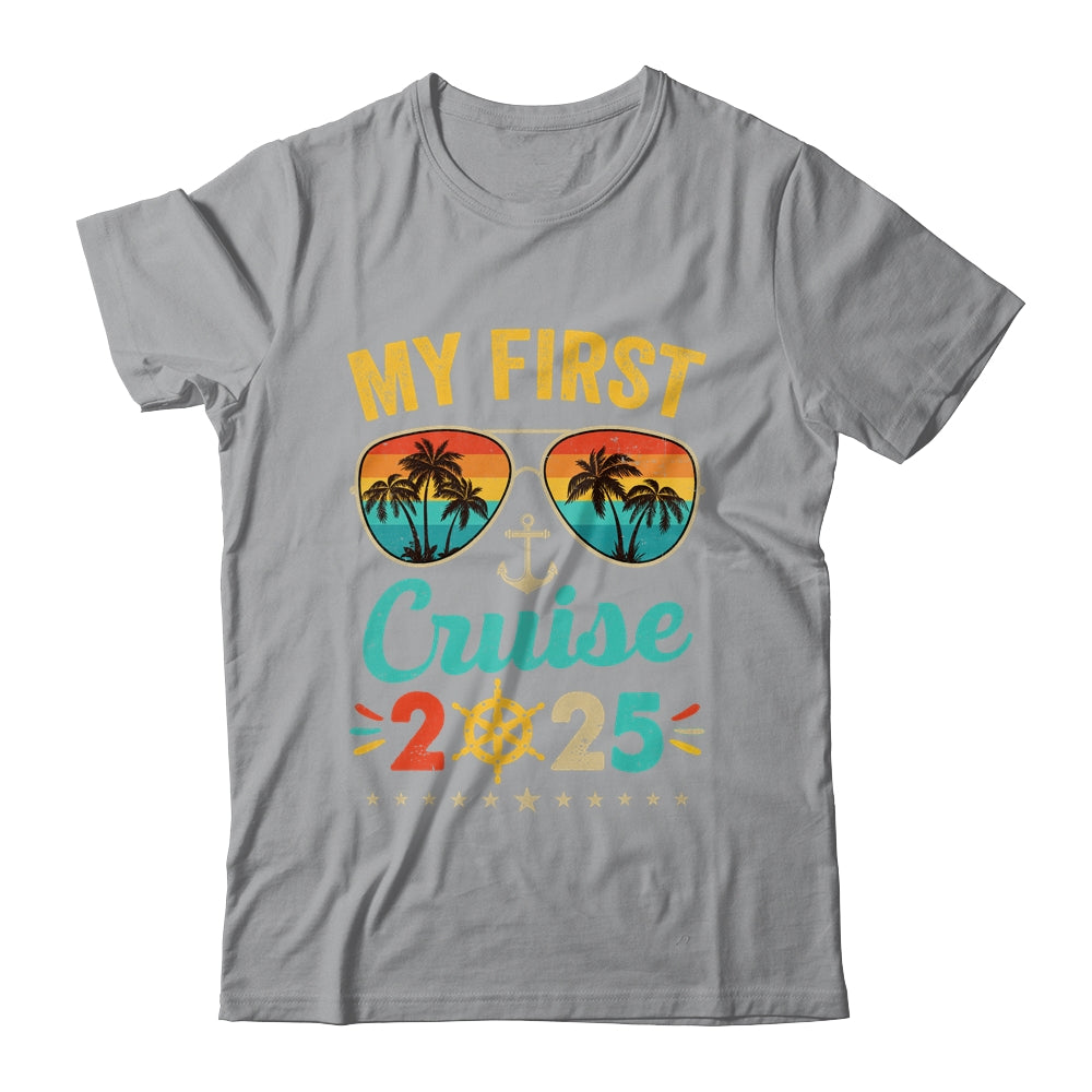 My First Cruise 2025 Tee Family Vacation Cruise Ship Travel Shirt & Tank Top | siriusteestore
