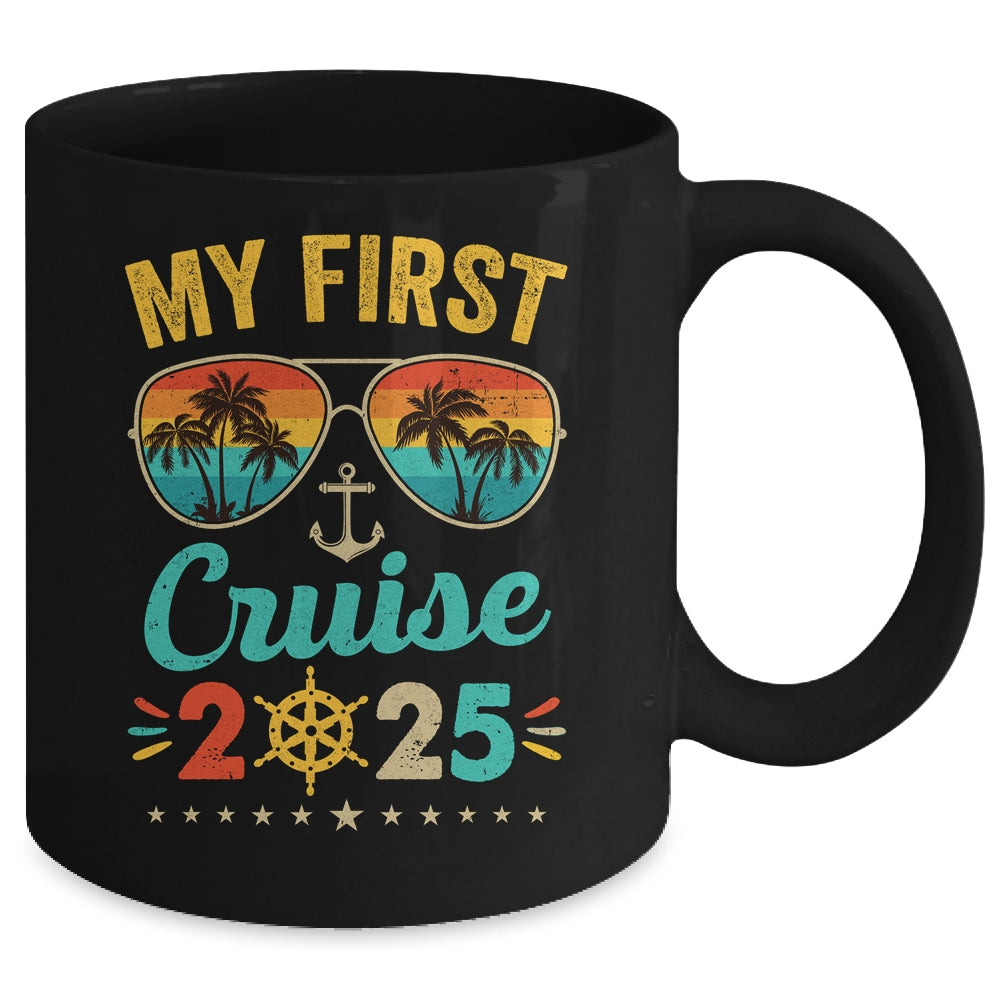 My First Cruise 2025 Tee Family Vacation Cruise Ship Travel Mug | siriusteestore