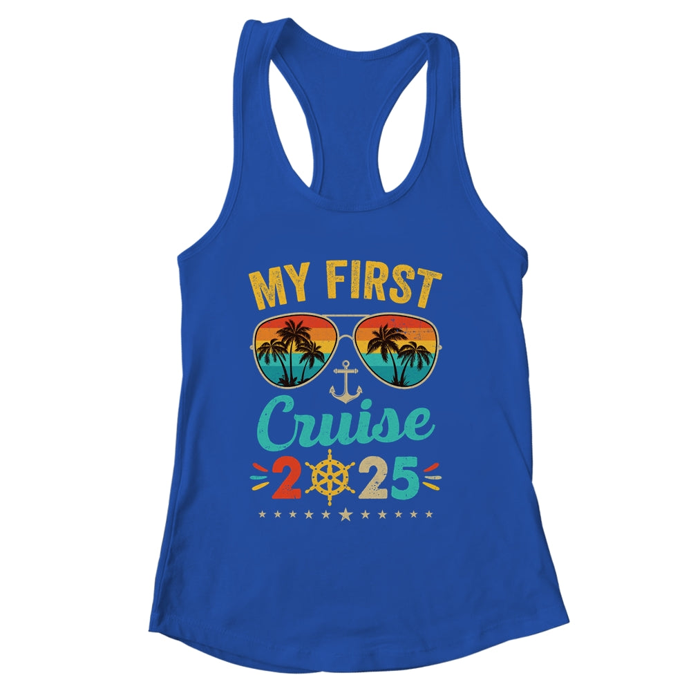 My First Cruise 2025 Tee Family Vacation Cruise Ship Travel Shirt & Tank Top | siriusteestore