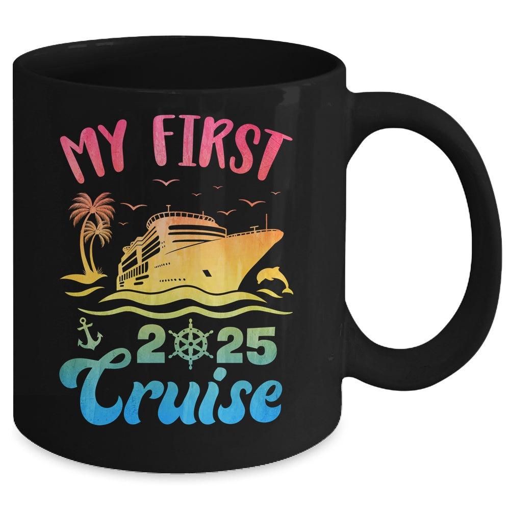 My First Cruise 2025 Vacation Matching Family Cruise Ship Mug | siriusteestore