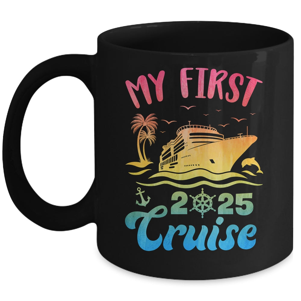 My First Cruise 2025 Vacation Matching Family Cruise Ship Mug | siriusteestore