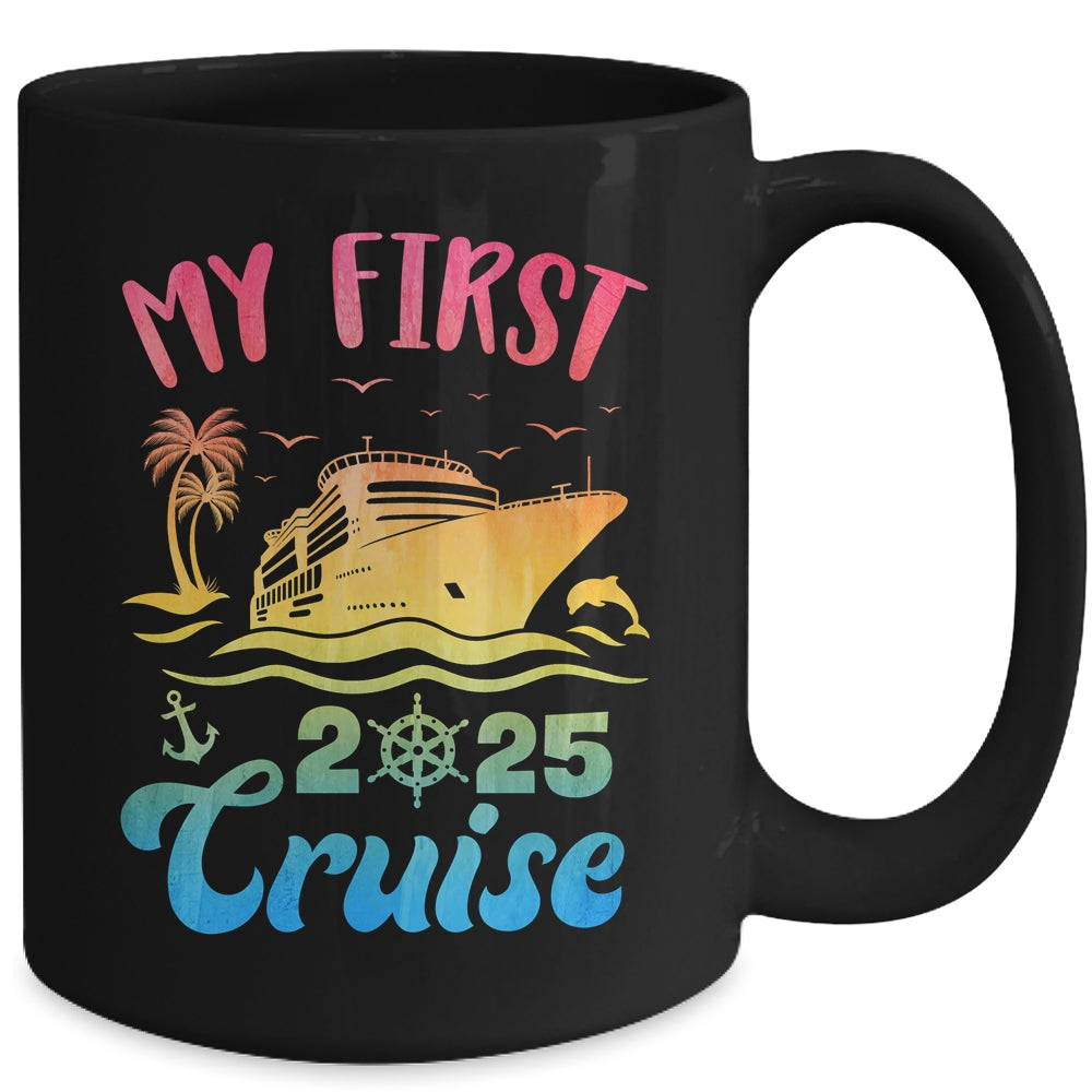 My First Cruise 2025 Vacation Matching Family Cruise Ship Mug | siriusteestore