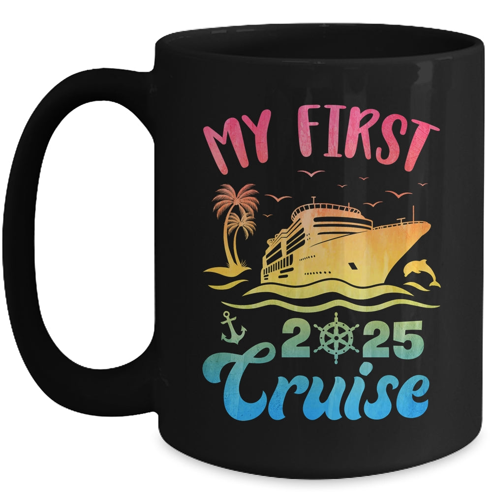 My First Cruise 2025 Vacation Matching Family Cruise Ship Mug | siriusteestore