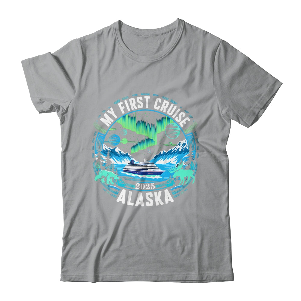 My First Cruise Alaska 2025 Northern Lights Cruisin Alaska Shirt & Hoodie | siriusteestore