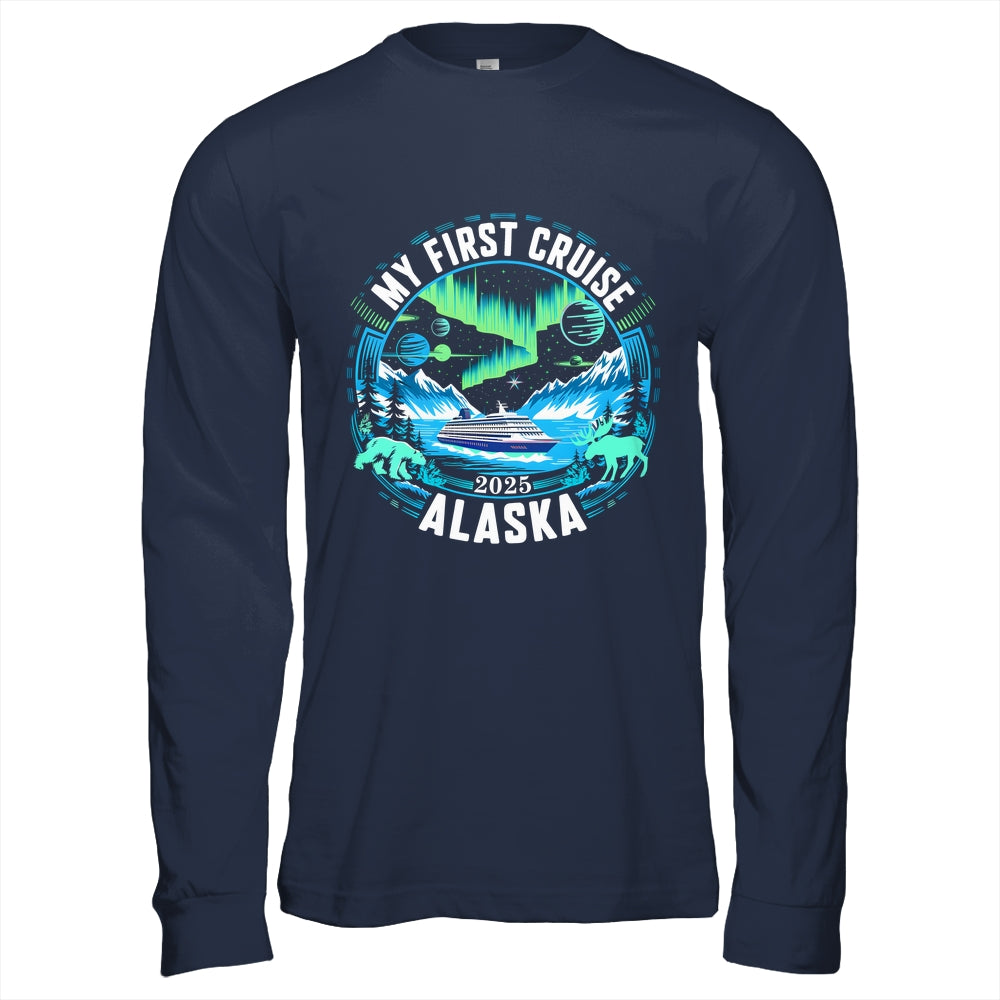 My First Cruise Alaska 2025 Northern Lights Cruisin Alaska Shirt & Hoodie | siriusteestore