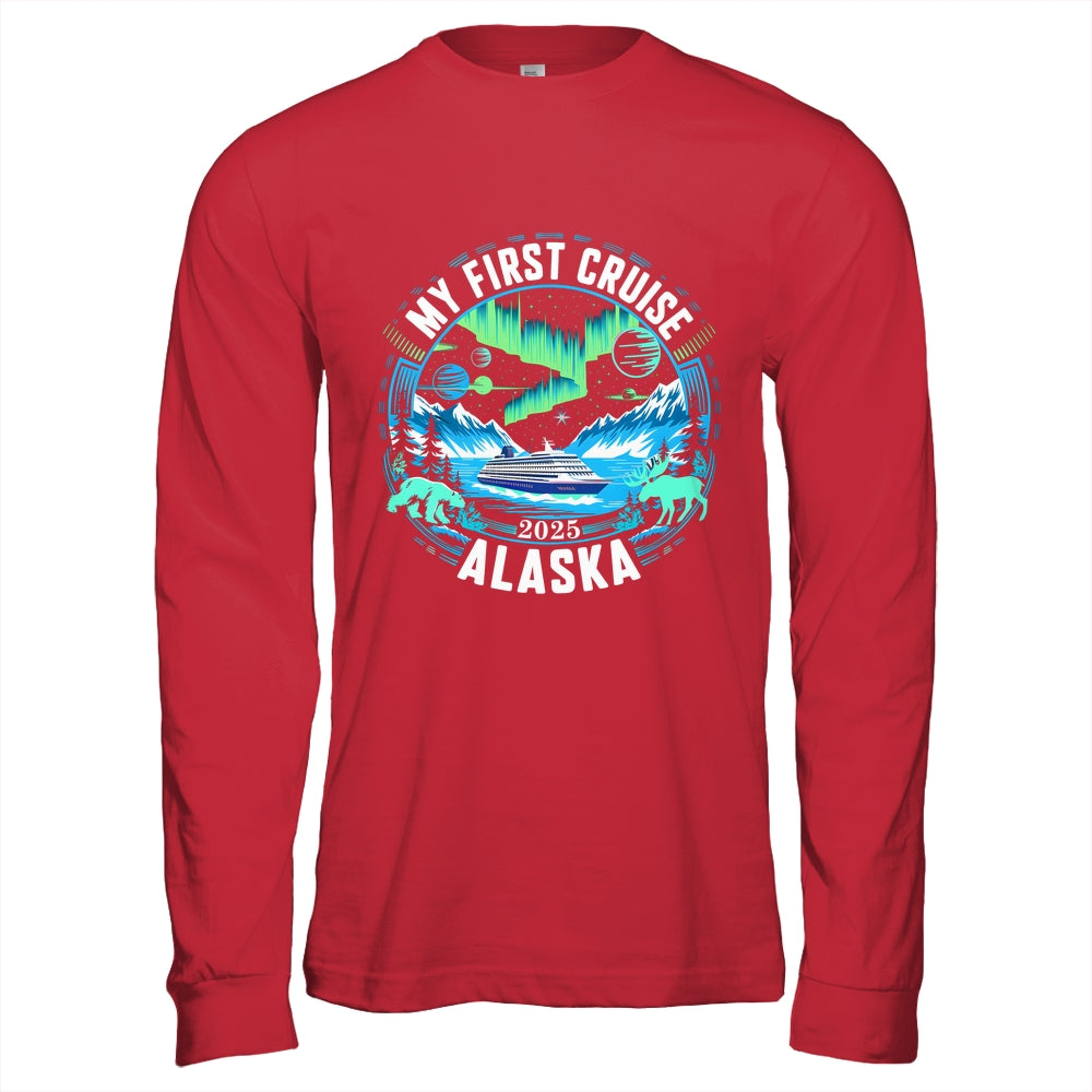 My First Cruise Alaska 2025 Northern Lights Cruisin Alaska Shirt & Hoodie | siriusteestore