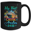 My First Cruise Aruba 2025 Family Trip Cruisin Together Mug | siriusteestore
