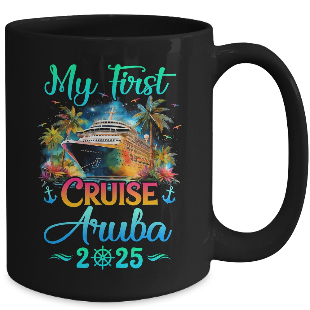 My First Cruise Aruba 2025 Family Trip Cruisin Together Mug | siriusteestore