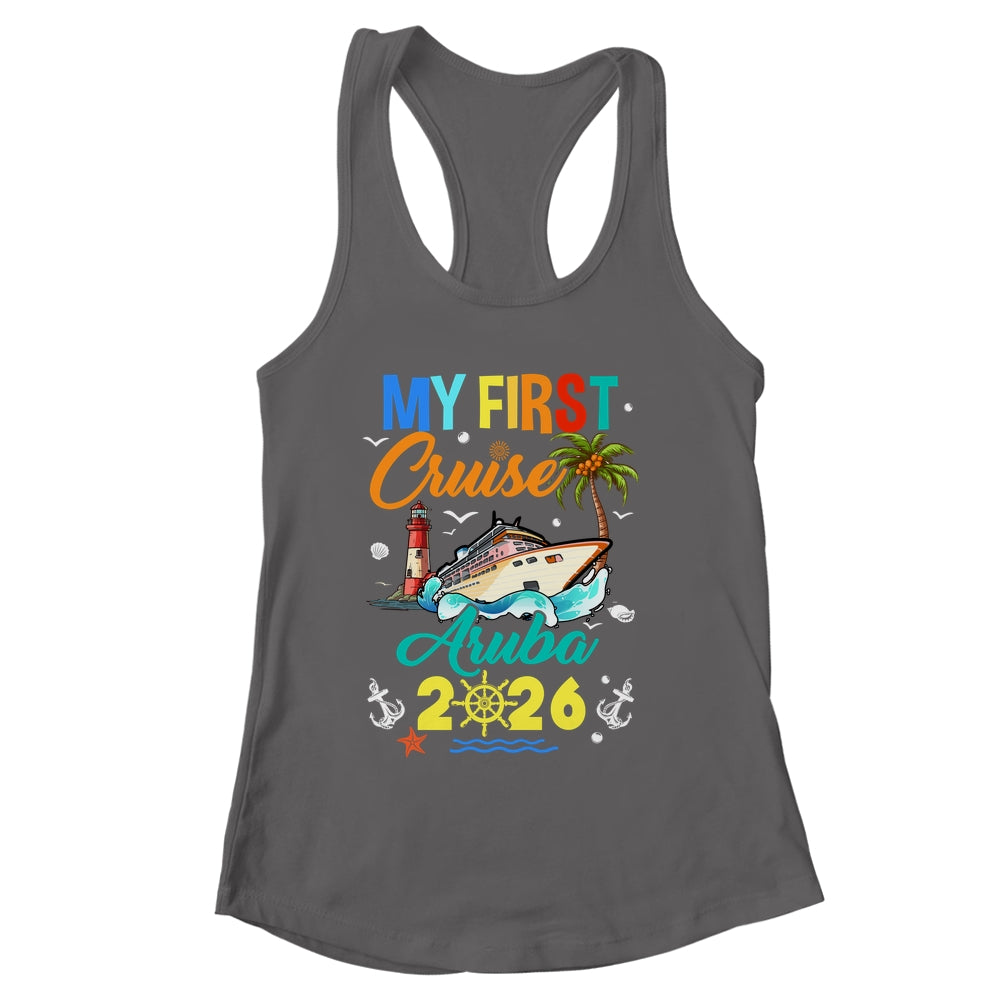 My First Cruise Aruba 2026 Family Matching Vacation Group Shirt & Tank Top | siriusteestore