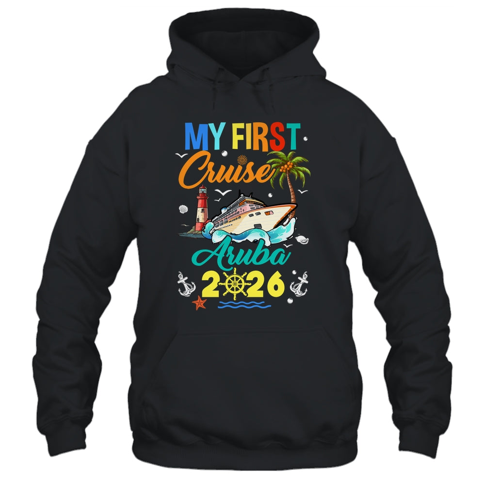 My First Cruise Aruba 2026 Family Matching Vacation Group Shirt & Tank Top | siriusteestore