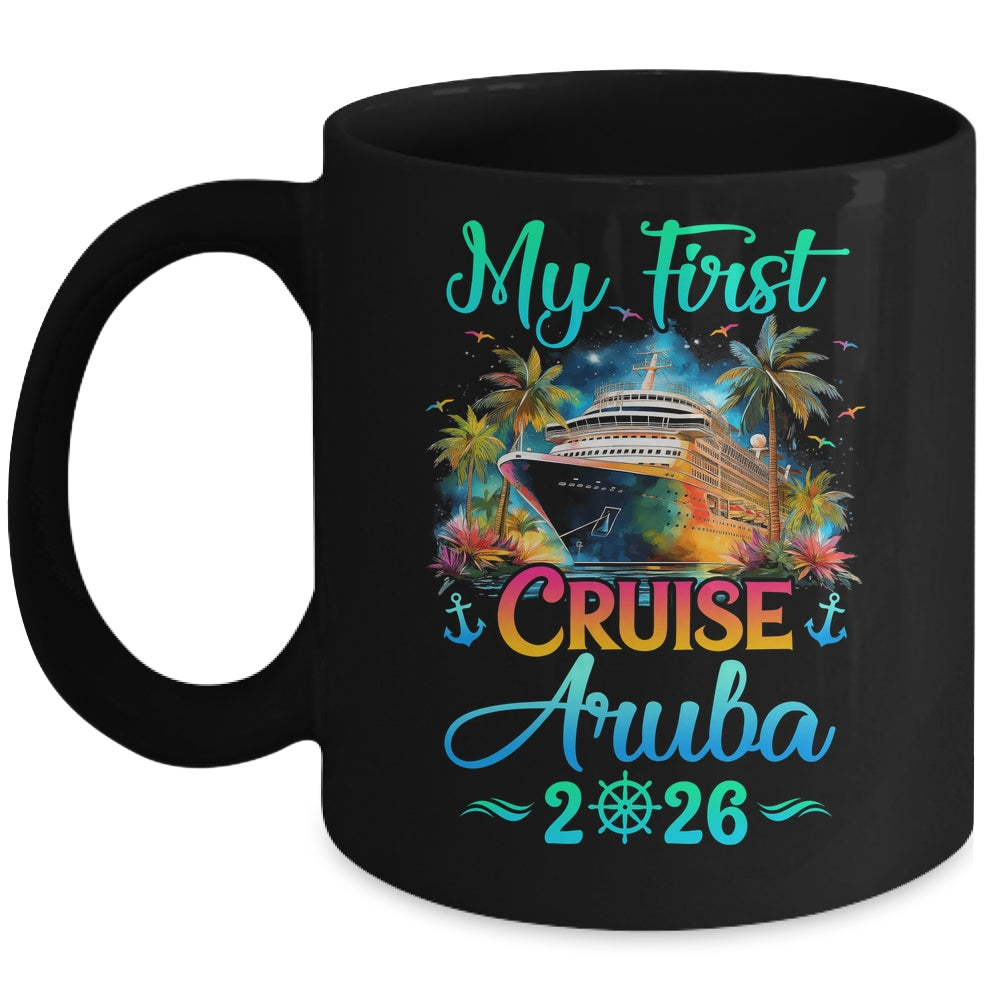 My First Cruise Aruba 2026 Family Trip Cruisin Together Mug | siriusteestore