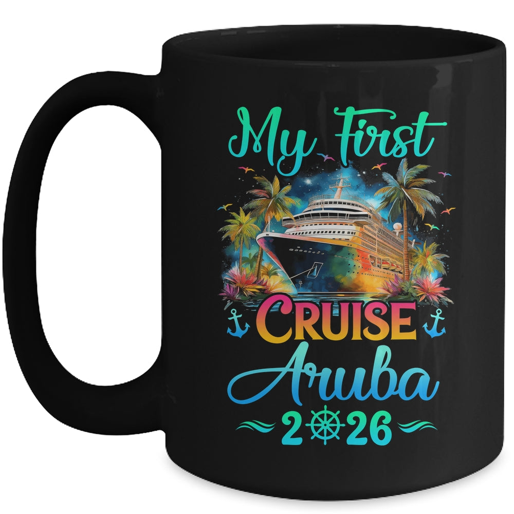 My First Cruise Aruba 2026 Family Trip Cruisin Together Mug | siriusteestore