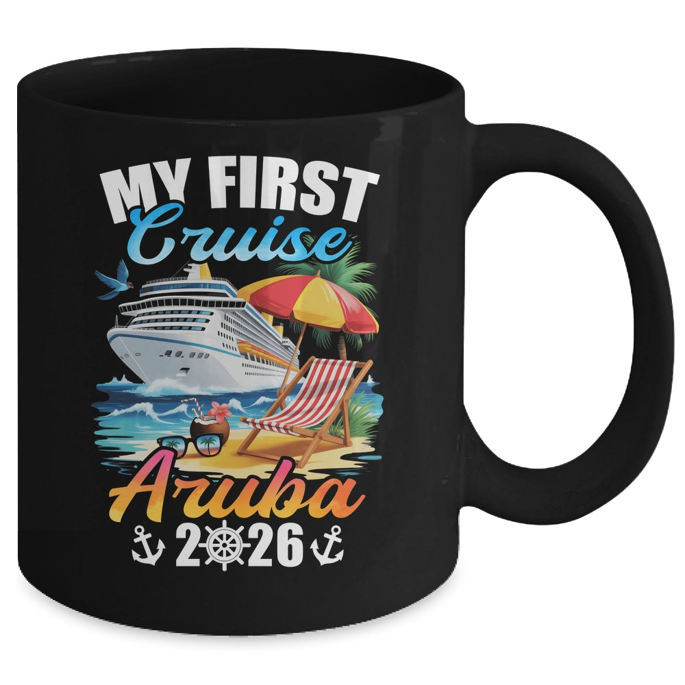 My First Cruise Aruba 2026 Family Vacation Trip Matching Mug | siriusteestore