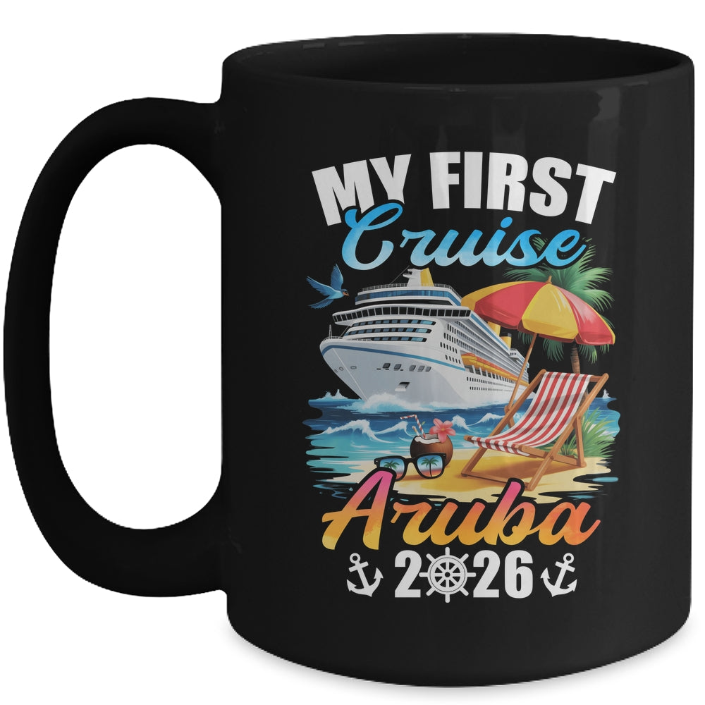 My First Cruise Aruba 2026 Family Vacation Trip Matching Mug | siriusteestore
