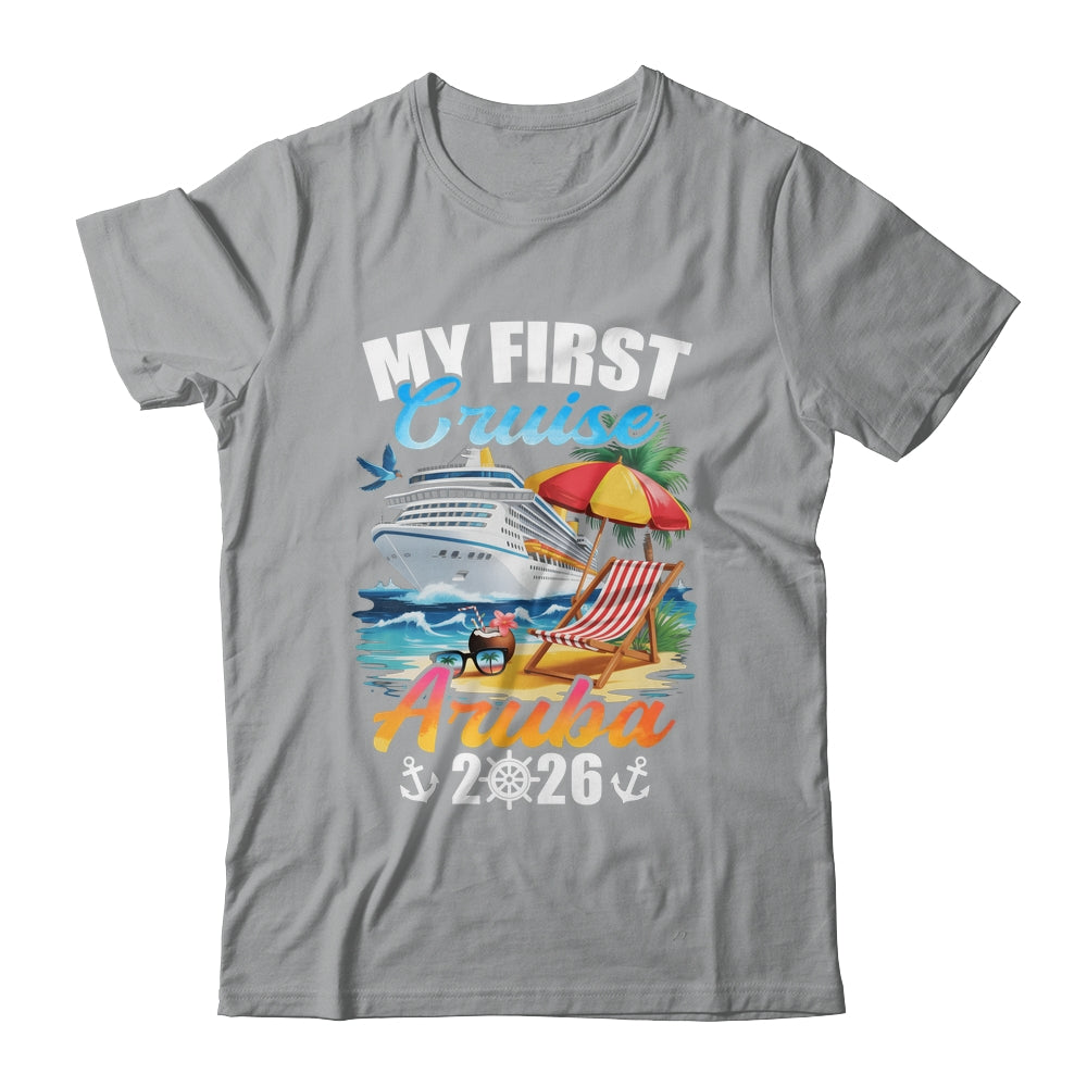 My First Cruise Aruba 2026 Family Vacation Trip Matching Shirt & Tank Top | siriusteestore
