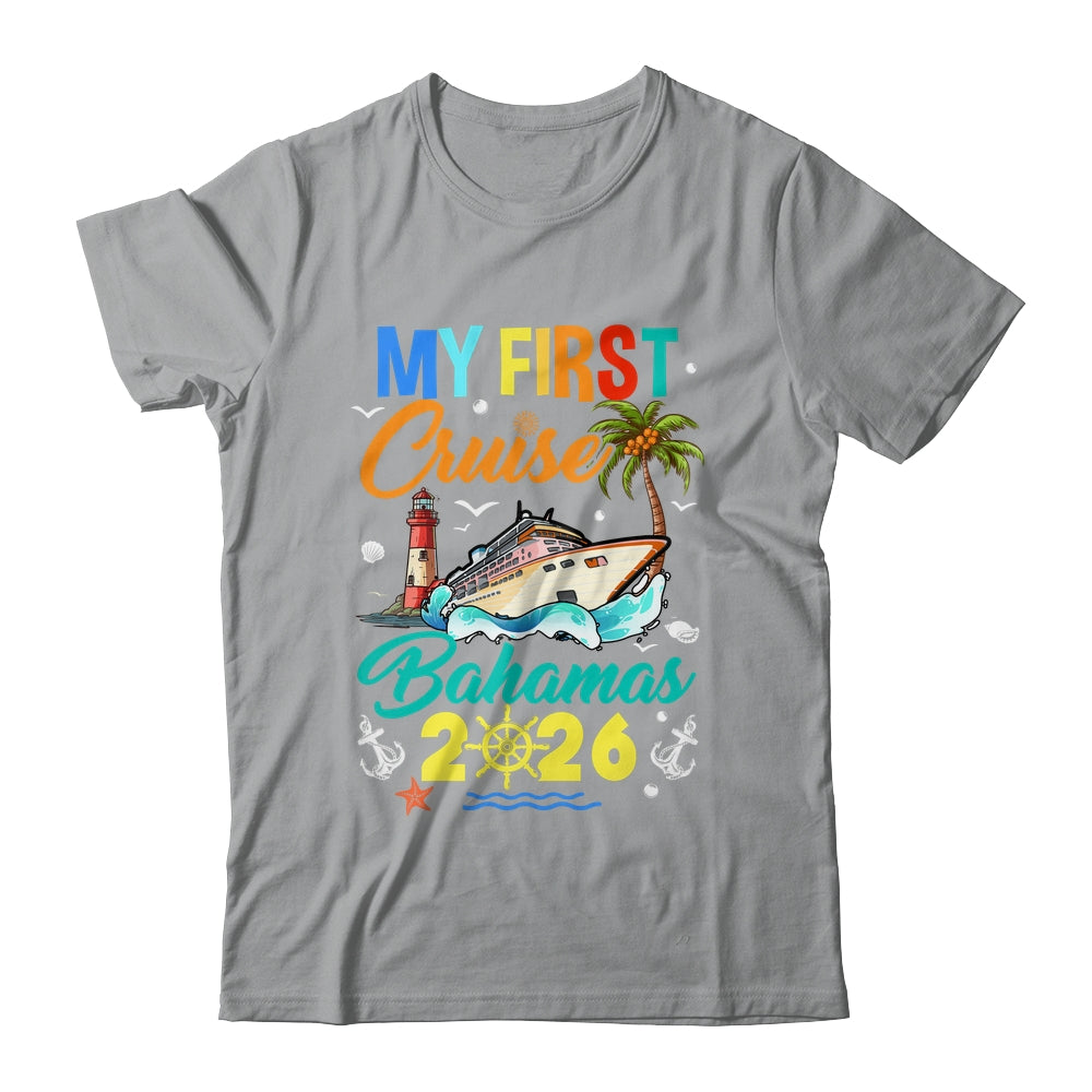 My First Cruise Bahamas 2026 Family Matching Vacation Group Shirt & Tank Top | siriusteestore