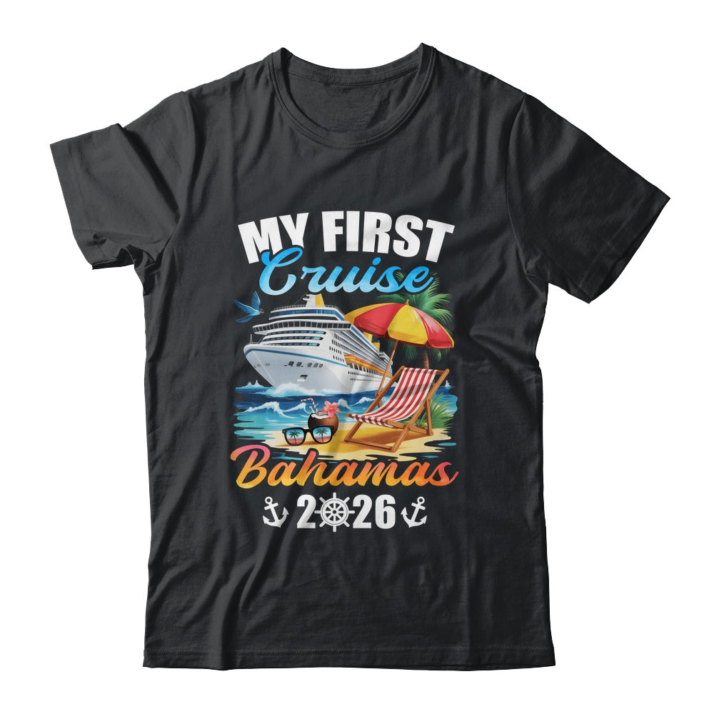 My First Cruise Bahamas 2026 Family Vacation Trip Matching Shirt & Tank Top | siriusteestore