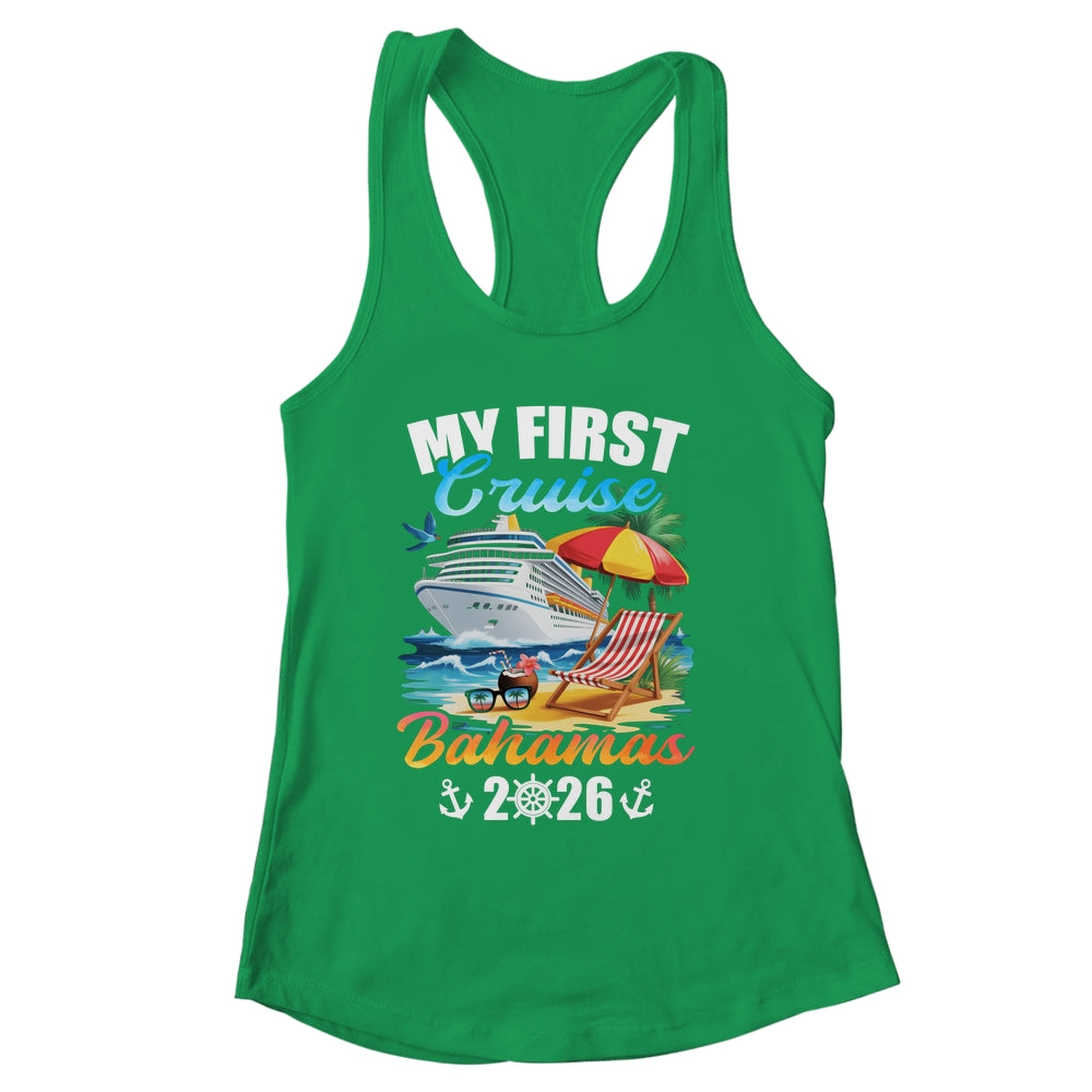 My First Cruise Bahamas 2026 Family Vacation Trip Matching Shirt & Tank Top | siriusteestore