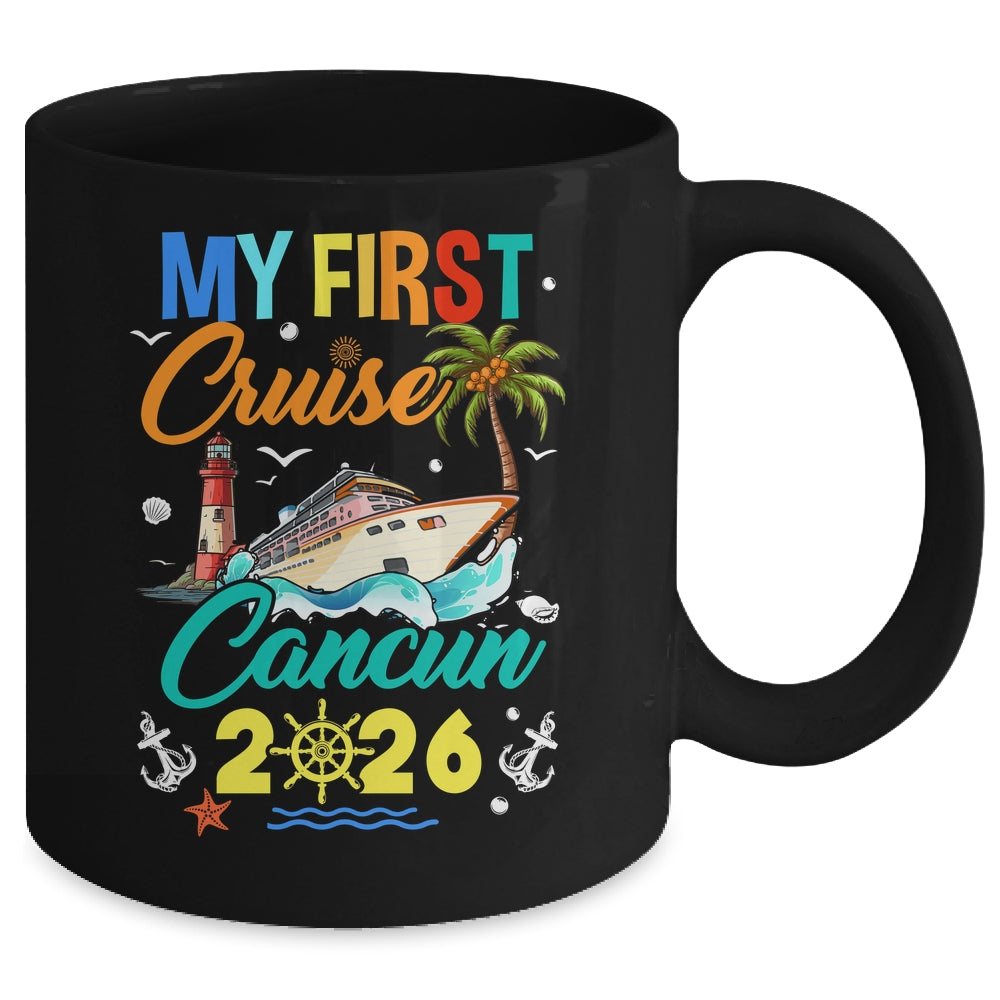 My First Cruise Cancun 2026 Family Matching Vacation Group Mug | siriusteestore