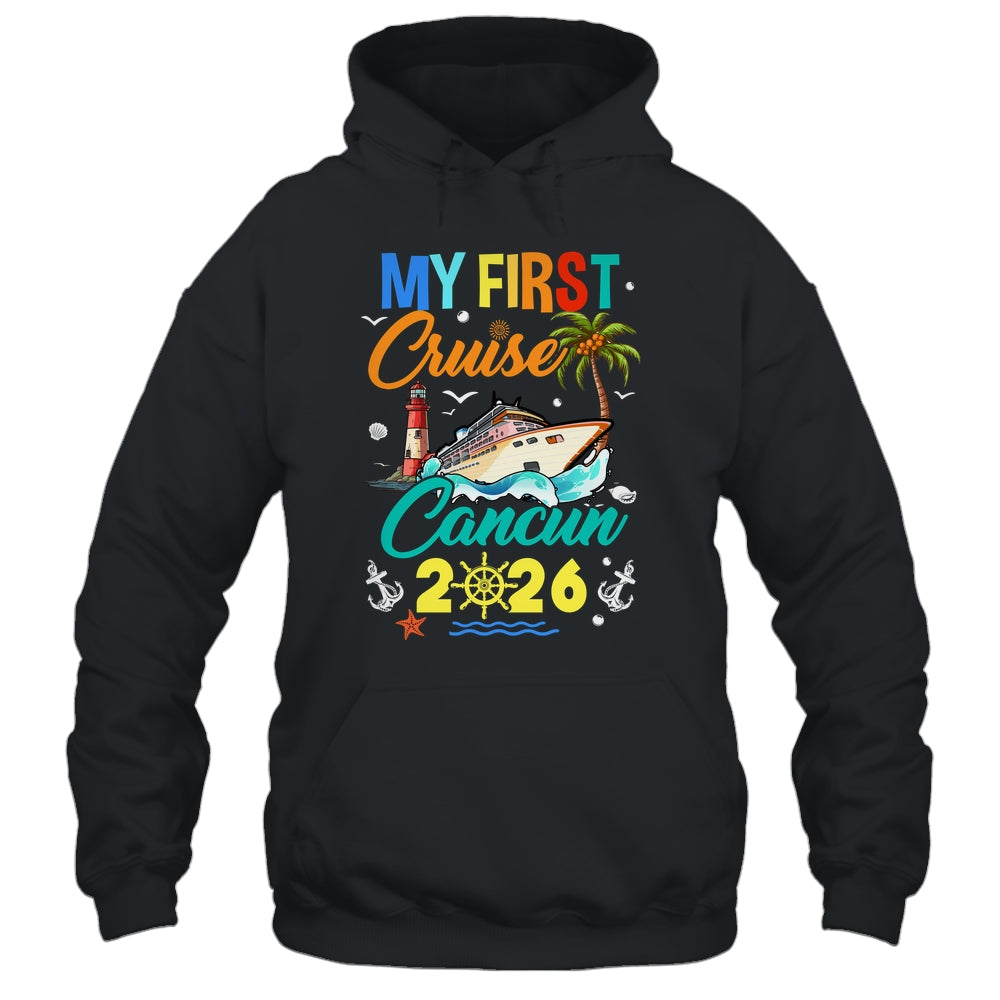 My First Cruise Cancun 2026 Family Matching Vacation Group Shirt & Tank Top | siriusteestore
