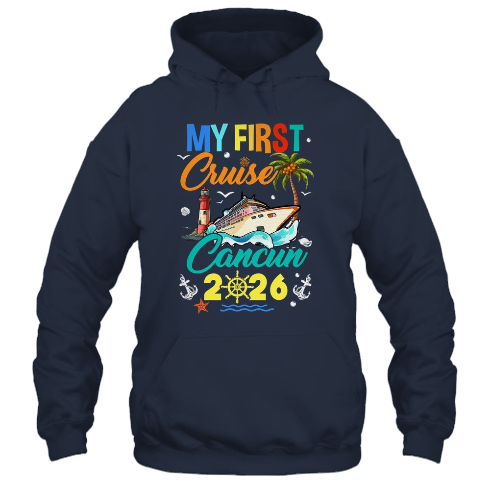 My First Cruise Cancun 2026 Family Matching Vacation Group Shirt & Tank Top | siriusteestore