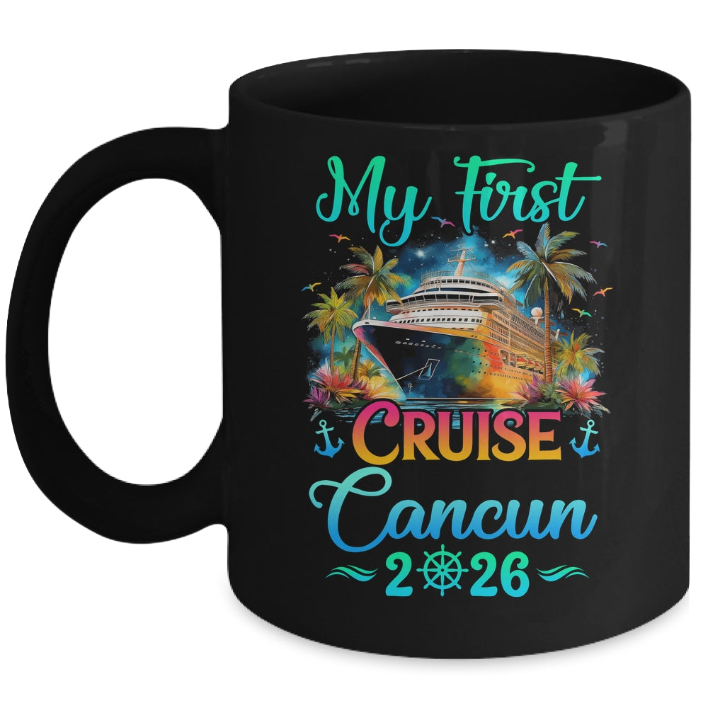 My First Cruise Cancun 2026 Family Trip Cruisin Together Mug | siriusteestore