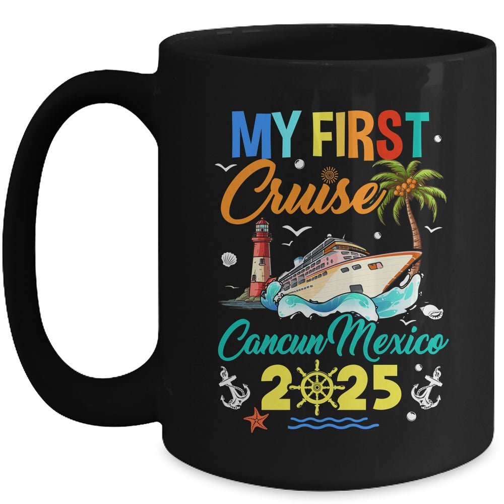 My First Cruise Cancun Mexico 2025 Family Matching Vacation Group Mug | siriusteestore