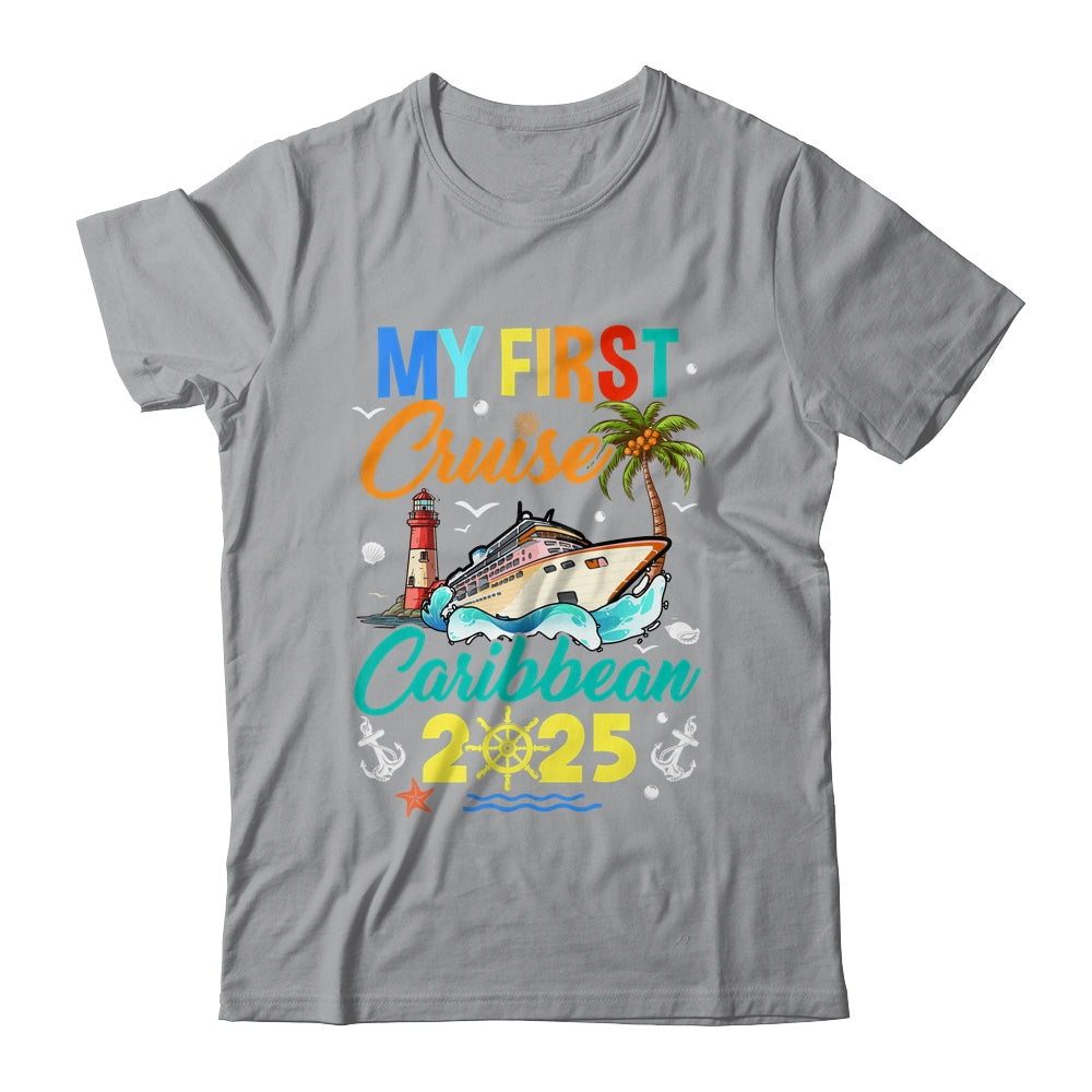 My First Cruise Caribbean 2025 Family Matching Vacation Group Shirt & Tank Top | siriusteestore