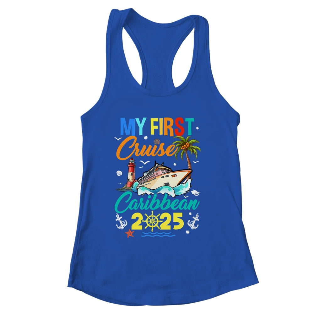 My First Cruise Caribbean 2025 Family Matching Vacation Group Shirt & Tank Top | siriusteestore