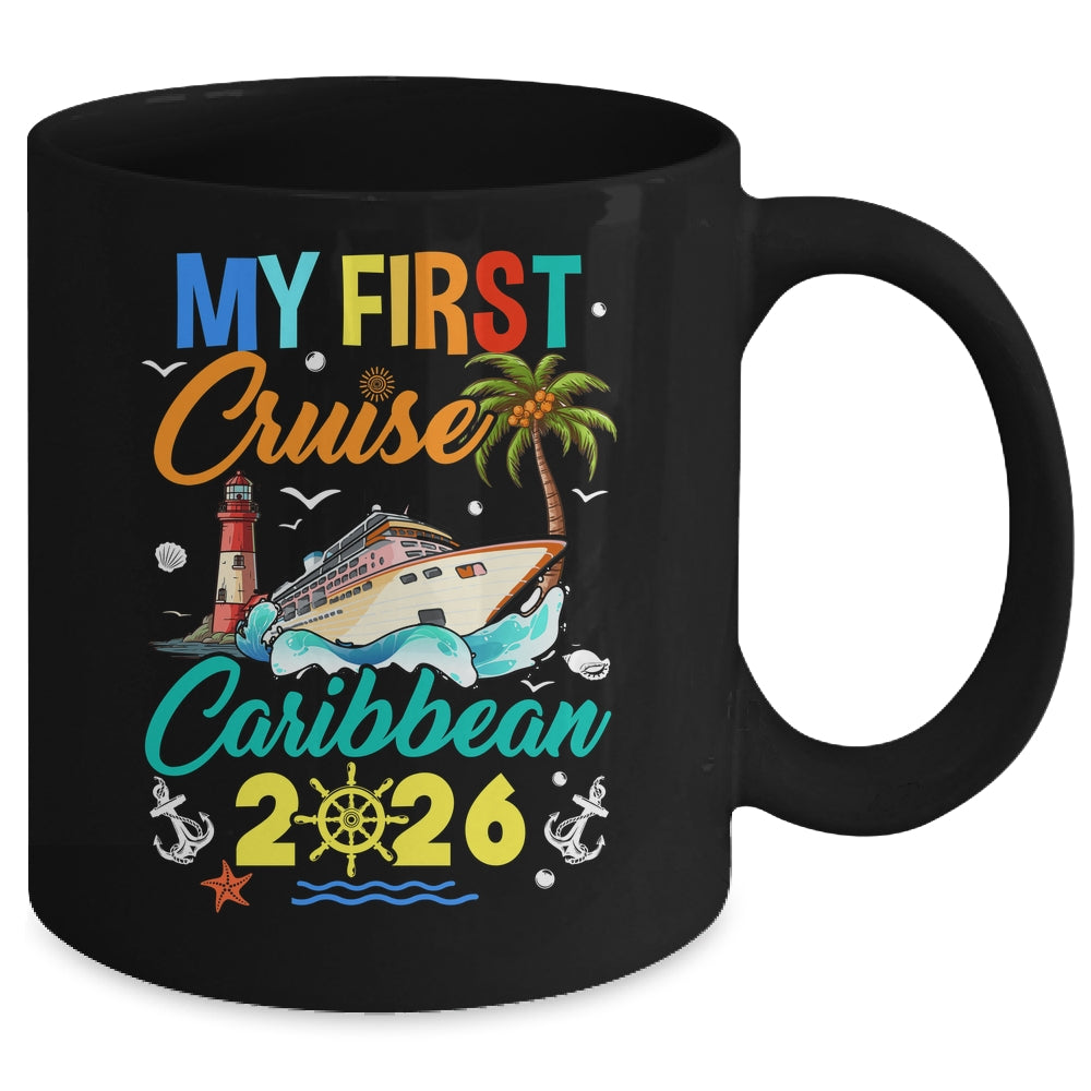 My First Cruise Caribbean 2026 Family Matching Vacation Group Mug | siriusteestore
