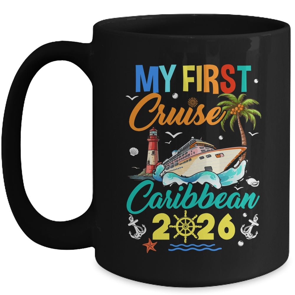 My First Cruise Caribbean 2026 Family Matching Vacation Group Mug | siriusteestore