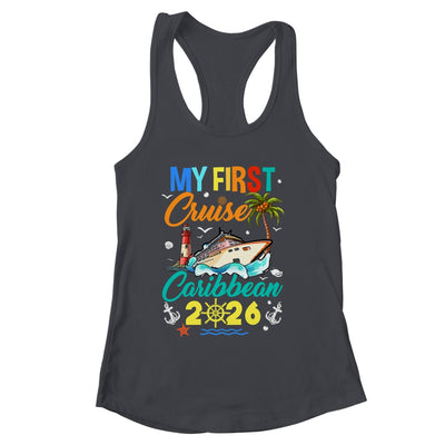 My First Cruise Caribbean 2026 Family Matching Vacation Group Shirt & Tank Top | siriusteestore