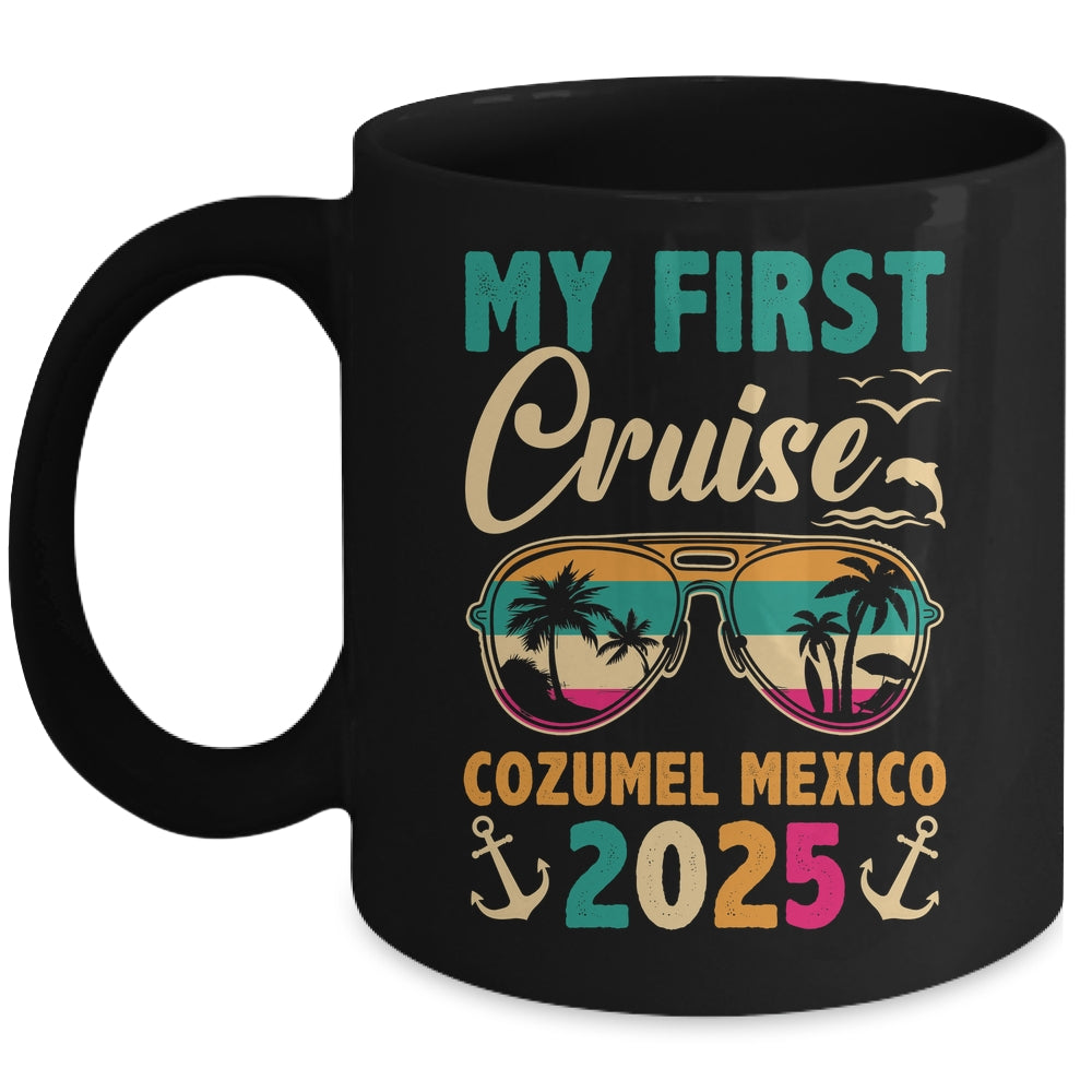 My First Cruise Cozumel Mexico 2025 Family Vacation Travel Mug | siriusteestore