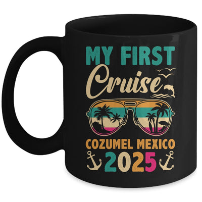 My First Cruise Cozumel Mexico 2025 Family Vacation Travel Mug | siriusteestore