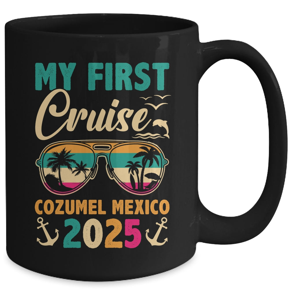 My First Cruise Cozumel Mexico 2025 Family Vacation Travel Mug | siriusteestore