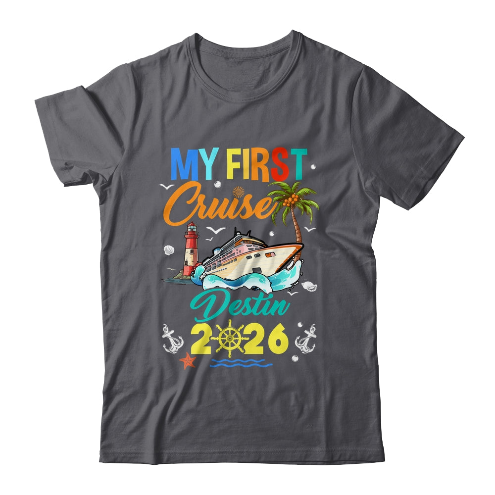 My First Cruise Destin 2026 Family Matching Vacation Group Shirt & Tank Top | siriusteestore