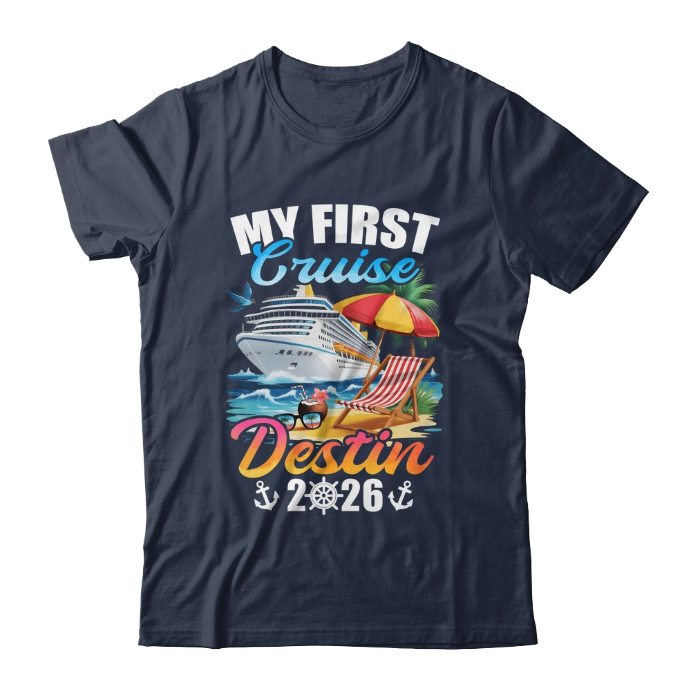 My First Cruise Destin 2026 Family Vacation Trip Matching Shirt & Tank Top | siriusteestore