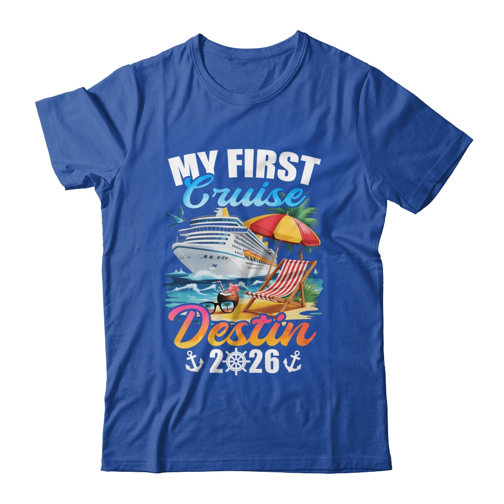 My First Cruise Destin 2026 Family Vacation Trip Matching Shirt & Tank Top | siriusteestore
