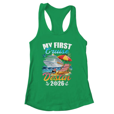 My First Cruise Destin 2026 Family Vacation Trip Matching Shirt & Tank Top | siriusteestore