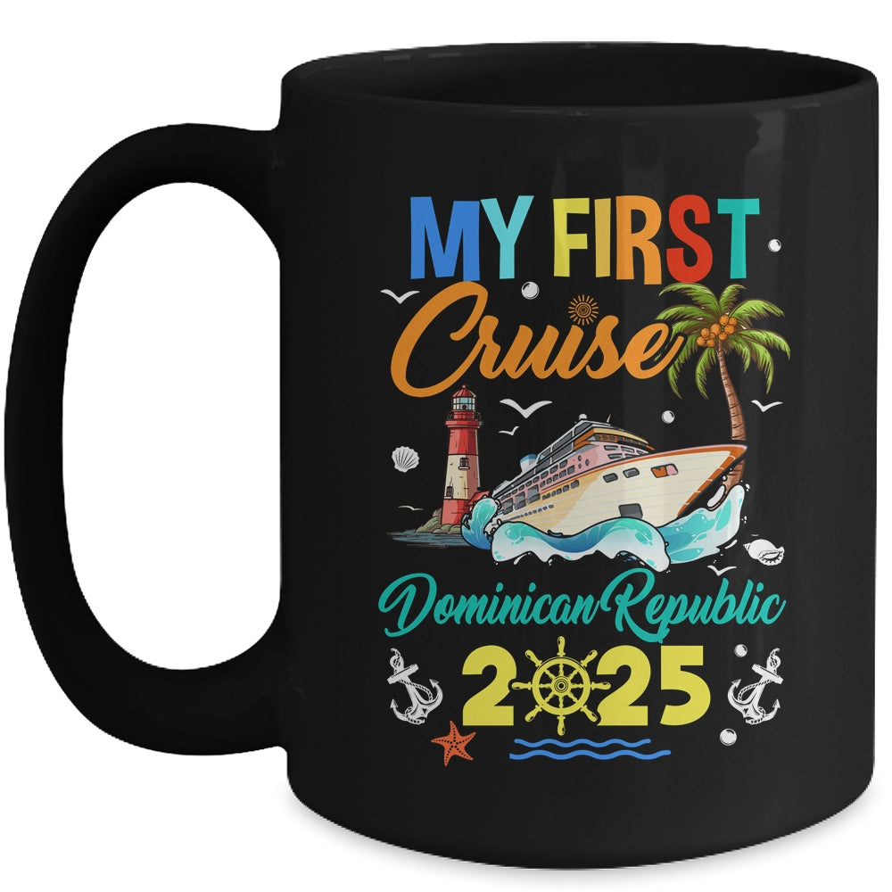My First Cruise Dominican Republic 2025 Family Matching Vacation Group Mug | siriusteestore