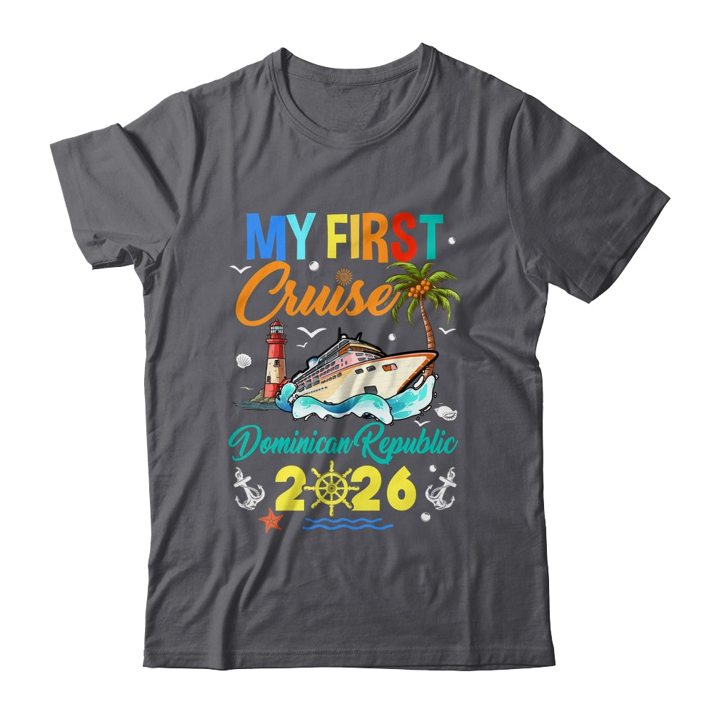My First Cruise Dominican Republic 2026 Family Matching Vacation Group Shirt & Tank Top | siriusteestore