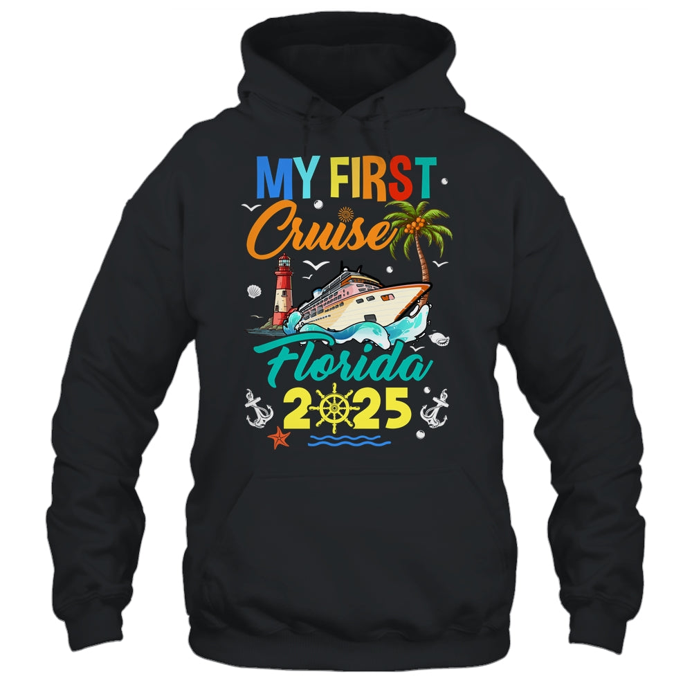 My First Cruise Florida 2025 Family Matching Vacation Group Shirt & Tank Top | siriusteestore