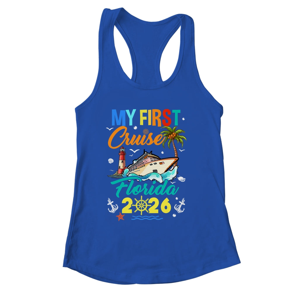 My First Cruise Florida 2026 Family Matching Vacation Group Shirt & Tank Top | siriusteestore
